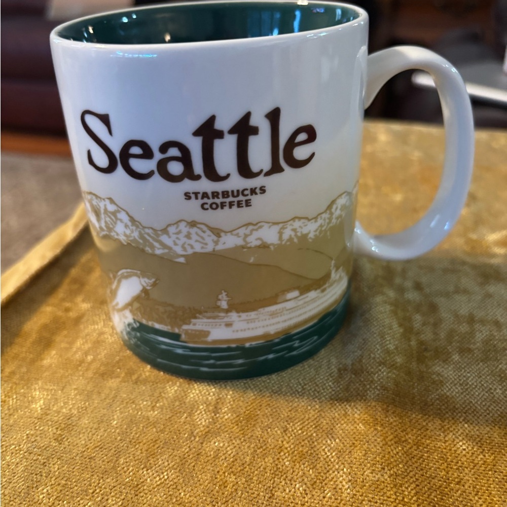 Starbucks Seattle Coffee Mug - White and Green